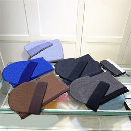 Luksusowy zestaw szalików na czapce mężczyźni kobiety zima 2 sztuki design czapki szal designer kapelusze szaliki