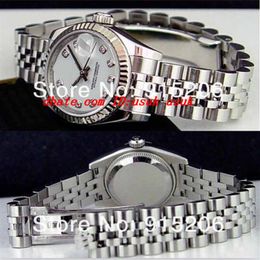 Top Quality Luxury Watches 2017 Ladies 18k White Diamond 179174 Automatic Women's Sport Wrist White Mother Of Pearl Have250D