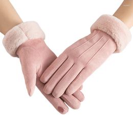 Cycling Gloves Winter Women Warm Touchscreen Accessories For Riding Biking Hiking Mountaineering