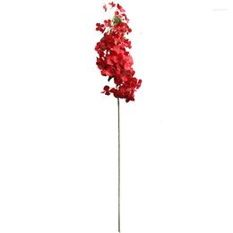 Decorative Flowers 6pcs 105cm Long Hydrangea Vine Silk Flower Hanging Wall Wedding Decoration Artificial Home Display Fake