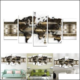 Paintings Paintings Map Pattern Painting Print Picture Home Wall Pack Of Decoration Modern Art Indoor Decor1 Drop Delivery 2022 Gard Dhlet