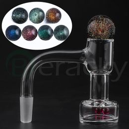 Full Weld Beveled Edge Smoking Auto Spinner Terp Slurper Quartz Banger With Glass Marble Ruby Terp Pearls 20mmOD Seamless Welded Tourbillon Nails For Dab Rigs Bongs