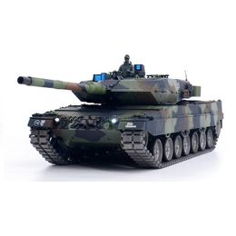 Electric Car Heng Long 16 3889 1 4Ghz RC Toys German Leopard 2 A6 Radio Control Main Battle Tank Sound Metal Gears Track 221103