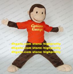 George Monkey Mascot Costume Adult Cartoon Character Outfit Suit Attract Customers Brand Plan Promotion zz8293
