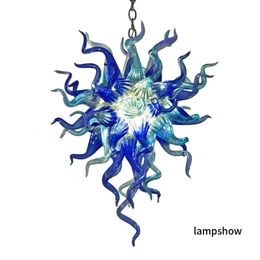 Modern Pendant Lamps Hand Blown Glass Chandelier Light Ceiling Lighting Customised Chihuly Style Chandelier for Hotel Lobby Mall Villa Living Room Decor LR374