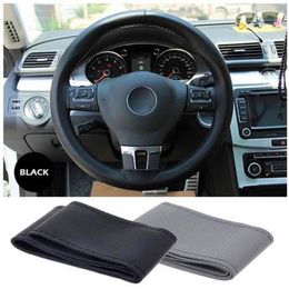 Steering Wheel Covers Wearable Microfibre Fibre Cover Breathable Steering-wheel Classic Sport DIY Car