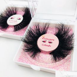 False Eyelashes New 3D Mink Lashes Fluffy 25Mm Eyelashes Fake Super Long Eyelash Extension For Make Up Drop Delivery Health Beauty M Dh5Uo