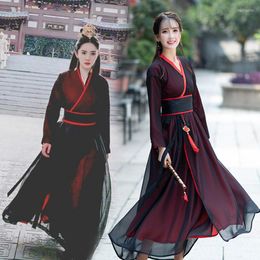 Stage Wear Women Hanfu Long Robe TV Performance Dress Empress Swordlady Female Ancient Costume Drama Fairy Cosplay