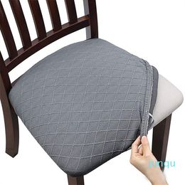 Chair Covers Dining Room Seat Spandex Jacquard Cover Removable Elastic Cushion For Upholstered