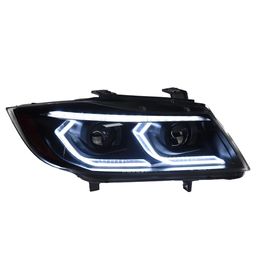 Car Styling Front Lamp for BMW E90 Headlights 2005-2012 320i 318i 323i 325i E90 Headlight DRL Hid Bi Xenon Beam Accessories213j
