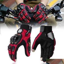 Motorcycle Gloves Touchscreen Bicycle Short Sports Motorcycle Glove Power Racing Gloves For Husqvarna Husaberg Yamaha Drop Delivery Dhl1U