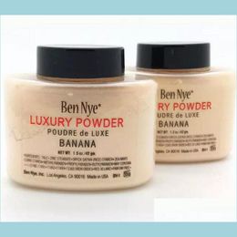 Face Powder Drop Ben Nye Luxury Powder 42G New Natural Face Loose Waterproof Nutritious Banana Brighten Longlasting Makeup Drop Deli Dhz9B