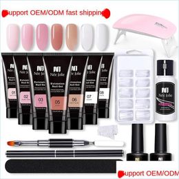 Nail Art Kits 2021 15Ml Nail Extension Gel Set Mold Doubleend Brush 02 Drop Delivery Health Beauty Art Dhjxy