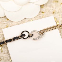Luxury quality Charm stud earring with black and white color diamond pendant necklace have box stamp PS4364A