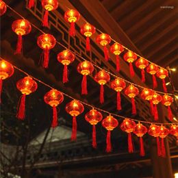 Strings 3m Chinese Year Lantern Red Decorations 2022 LED Lights Ornaments Spring Festival Party Decor Room Pendant