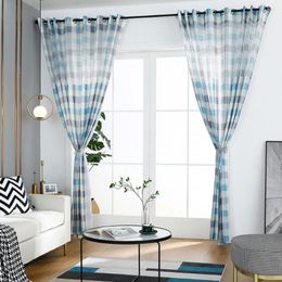 Curtain 100 200cm Striped Living Room Window Balcony Bedroom Divider Drape Home Decoration