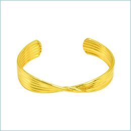 Bangle Bangle Bracelet For Women C Shape Cuff Female Ladies Lovely Hand Accessory Customized Jewelry Christmas Gift Bracelets Drop De Dhg4L