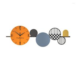 Wall Clocks Luxury Large Clock Living Room Modern Metal Home Decor Silent Watches Decoration Gift