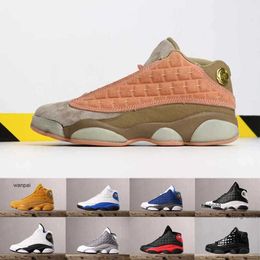 2023 Jumpman 13 13s Basketball Shoes Men Women Playground Black Cat Bred Cap and Gown Chicago Luchy green DMP White Hyper Royal Man sportsJORDON JORDAB