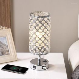 Table Lamps Modern Simple Bedside Crystal Lamp Bed Room Light Decoration Desk For Living Nordic Led