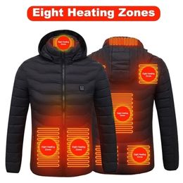 Men's Down Parkas Heated Jacket Coat USB Electric Cotton Heater Thermal Clothing Chaleco Termico Heating Vest Mens Clothes 221103