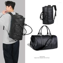 Duffel Bags Multifunctional Backpack Handbag Messenger Travel Bag Shoe Warehouse Business Trip Luggage Large Capacity Black Shoulder