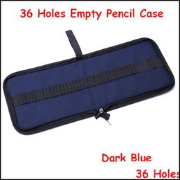 Pencil Cases Pencil Cases 36/72 Holes Case School For Girls Boys Pen Box Canvas Penal Big Fold Pencilcase Large Ballpoint Bag Cartri Dh76S