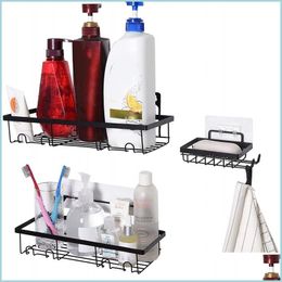 Bathroom Shelves Wall Bathroom Soap Shelf Shampoo Cosmetic Shower Drainage Storage Rack Home Wc Accessories 4885 Q2 Drop Delivery 20 Dhbsl