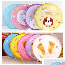 Arts And Crafts Fl Moon Baby Shower Favours Brothers Inkpad Round Boxed Seal Keepsake Newborn Hundred Days Birthday Party Gift 22Dwe1 Dhmwr