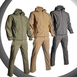 Hunting Jackets Outdoor Hiking Mountaineering Waterproof Windproof Sports Jacket Men's Tactical Military Field