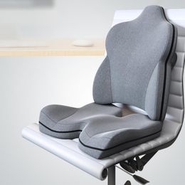 Pillow Premium Chair Set Memory Foam Seat Lumbar Support Orthopaedic Protect Coccyx Relieve Back Pain Car