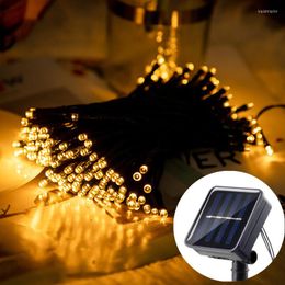 Strings Christmas Lights Outdoor Solar LED Fairy String Lamp Waterproof For Garden Street Decorations Home