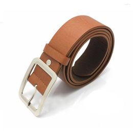 Belts Women Fashion Round Buckle Brown Waist Belt Metal Female Casual Pu Leather Clothes Accessories 2022