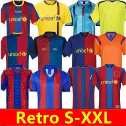 Retro maglia da calcio barca 96 97 07 08 09 10 11 XAVI RONALDINHO RONALDO BARCELONAS RIVALDO GUARDIOLA Iniesta finale classica maglia da piede 1899 1999 maglie da calcio