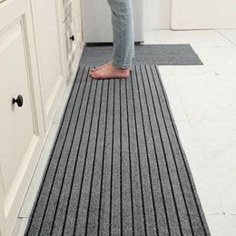 Carpet Long Kitchen Mat for Floor Japan Anti slip Bath Entrance Door Living Room Bedroom Rugs Stripe s 221104