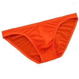 Underpants 5pcs/lot Mens Sexy Briefs Underwear Summer Breathable Ice Silk Panties Bikini Male Micro Cock Pouch XXL