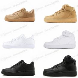 Casual Shoes Skateboard One Unisex 1 07 Designers Outdoor All White Black Wheat Running Men Low Knit High Women Trainer Sports S G3pQ#