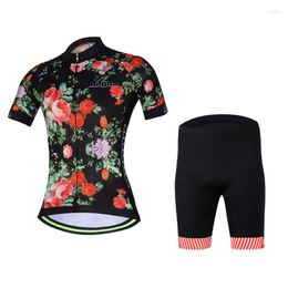 Racing Sets Aogda Women Cycling Jersey Short Sleeve Mtb Bike Shirt Bicycle Summer