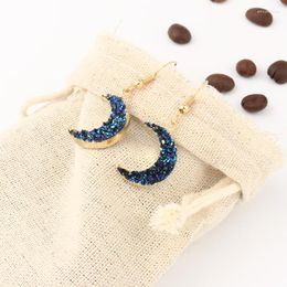 Dangle Earrings Dayoff Korean Cute Moon Long For Women Female Crescent Fashion Jewellery Charm Drop Earings E132