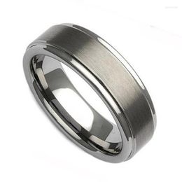 Wedding Rings Classic Band Titanium Ring Men 6mm Brushed Silver Colour Annversary Fashion Jewellery Finger For Women