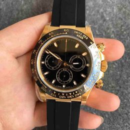 Neue Mode 2023 Role Armbanduhr Cosmograph Serie Sechs Nadel Multifunktionale Mechanische Timing Uhr Edelstahl Automatische Herren Luxus Uhren 5X3X