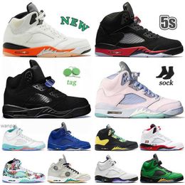 2023 Top quality mens womens jumpman 5 5s basketball shoes big size us 13 vintage Shattered Backboard Black Cat Easter Pink Concord White SailJORDON JORDAB