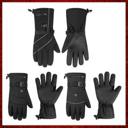 ST101 Motorcycle Waterproof Heated Guantes Moto Touch Screen Battery Powered Motorbike Racing Riding Gloves Winter