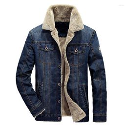 Men's Jackets Winter Jacket Men Jeans Thick Warm Fleece Chaqueta Hombre Military Coat Male Big Size 5XL 6XL Drop