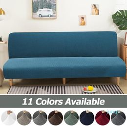 Chair Covers Jacquard Fabric Armless Sofa Bed Cover Folding Slipcovers Stretch Protector Elastic Bench Futon 01