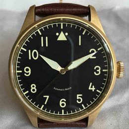 SUPERCLONE LW watch Bronze Dafei St2130 Movement Automatic Mechanical Watch Men's Leather Strap Waterproof Luminous Minimalist Style Es