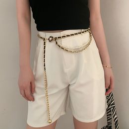 Donna Argento dorato Catene in vita Cinture Stilisti Cintura Link Luxurys Marca Classica lega di metallo Accessori per abiti Cintura Cintura