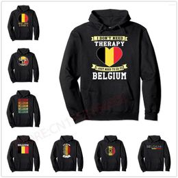 Men's Hoodies Belgium Coat Of Arms Emblem Pullover Hoodie Men Women Unisex Cotton Man Fashion Style Sweatshirt