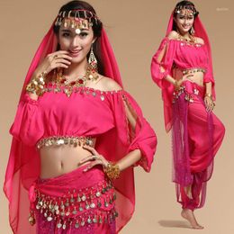 Stage Wear High Quality Dance Costumes Belly Set For Women Chiffon Bollywood Orientale Costume