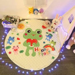 Carpets Zeegle Cartoon Round For Children Kids Bedroom Rugs Anti-slip Baby Play Mats Child Crawling Mat Office Chair Area Rug